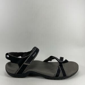 Teva Verra Hiking Sandals Womens Size 9.5 Black Gray Strappy Sport Water 1006263